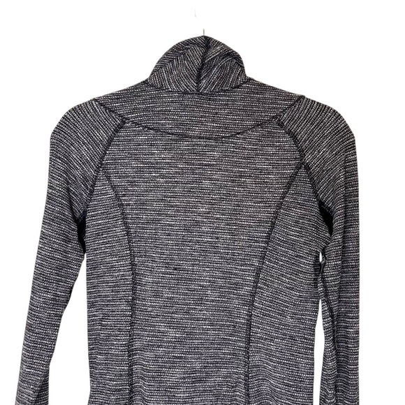 Lululemon Think Fast Pullover Coco Pique Black / Black- Size 6 - Picture 6 of 14